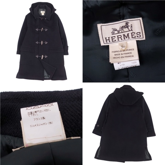HERMES - 美品 エルメス HERMES コート ウール ダッフルコート HERMES - 美品 エルメス HERMES コート ウール ダッフルコート