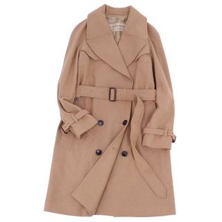 バーバリー(BURBERRY)の極美品 バーバリー BURBERRY コート ウール トレンチコート ロングコート レディース ダブルブレスト アウター UK6 US4 IT38 ベージュ(その他)