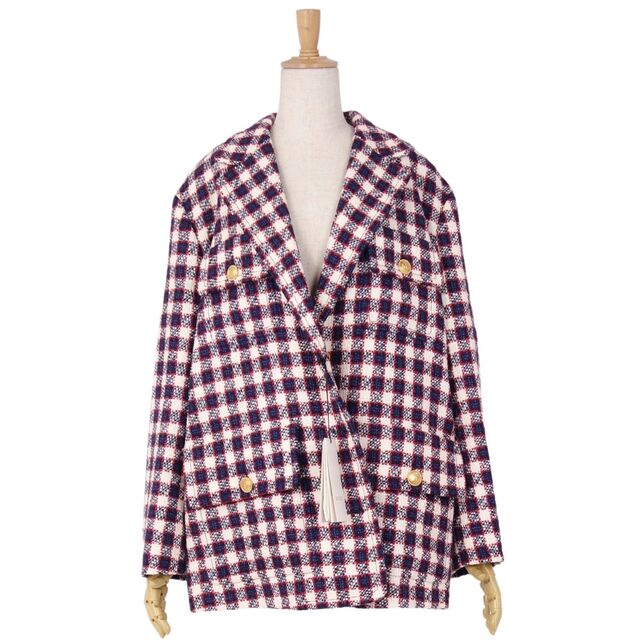 GUCCI - 未使用 グッチ GUCCI ジャケット 19AW ウール ツイード GUCCI - 未使用 グッチ GUCCI ジャケット 19AW ウール ツイード