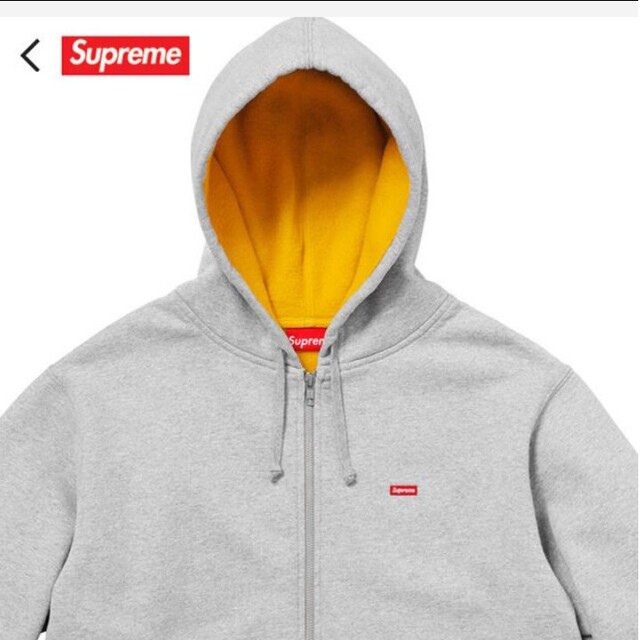 Supreme Contrast Zip Up Hooded Sweat L