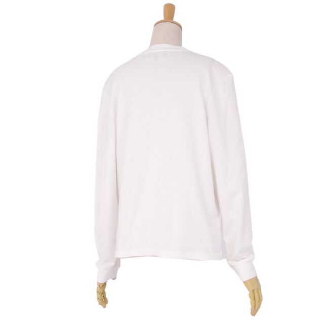 極美品 シャネル CHANEL Tシャツ 20P カットソー ココマーク カメリア P63300 プリント スパンコール イタリア製 S ホワイト