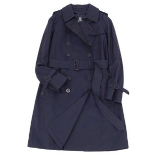 極美品 アクアスキュータム Aquascutum LONDON コート ライナー付き トレンチコート コットン アウター レディース 6(S相当) ネイビー(トレンチコート)