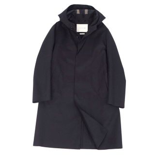 マッキントッシュ(MACKINTOSH)のマッキントッシュ MACKINTOSH コート フード付き ゴム引き ロングコート コットン 無地 アウター メンズ 40(L相当) ブラック(その他)