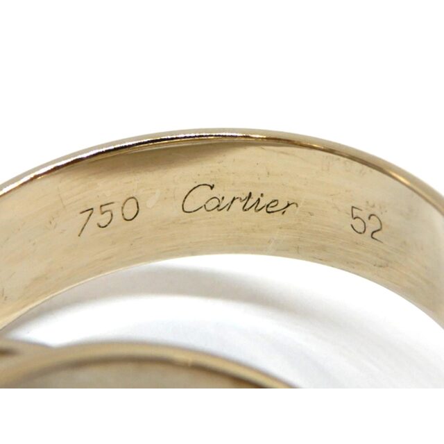 Cartier カルティエ K18WG アモーレ トリニティ リング #52 11.2g【ブランドジュエリー】ry 6