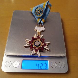 極美品】瑞宝小綬章 現行タイプ 新型 旧勲四等 略章 共箱入 完品 地2の