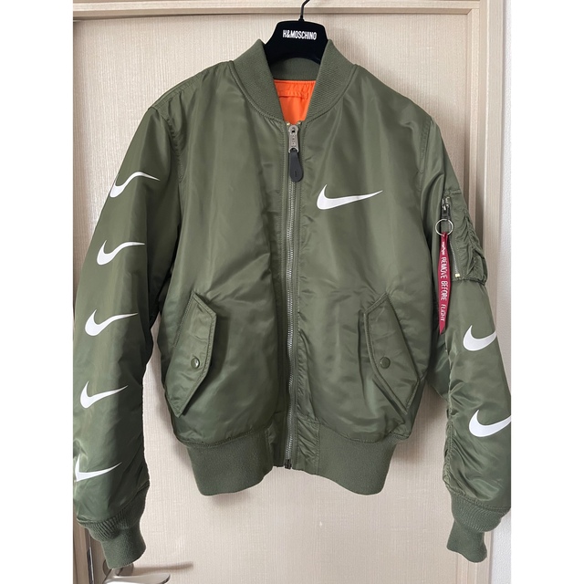 ALPHA INDUSTRIES - ALPHA nike ma-1 リバーシブルブルゾン Sサイズの ...