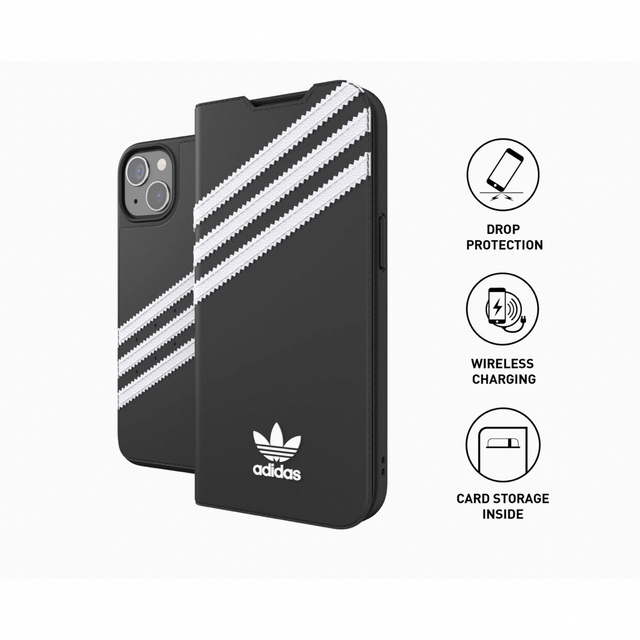 adidas(アディダス)のiPhone13（6.1inch） adidas手帳型スマホケース スマホ/家電/カメラのスマホアクセサリー(iPhoneケース)の商品写真