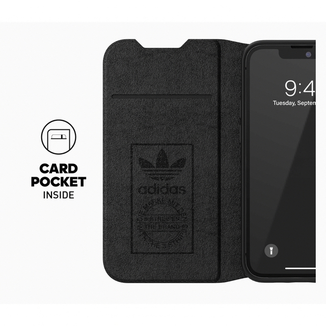 adidas(アディダス)のiPhone13（6.1inch） adidas手帳型スマホケース スマホ/家電/カメラのスマホアクセサリー(iPhoneケース)の商品写真