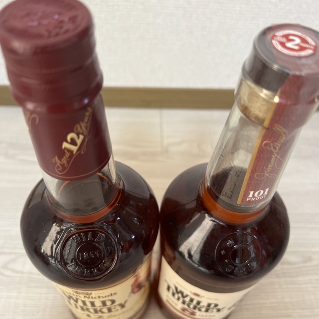 【新品・未開封】WILD TURKEY 12年、8年　2本　ウィスキー　バーボン