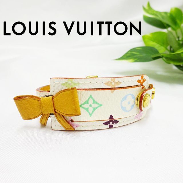 美品☆LOUIS VUITTON モノグラム マルチカラーブラスレ ポルトアドス