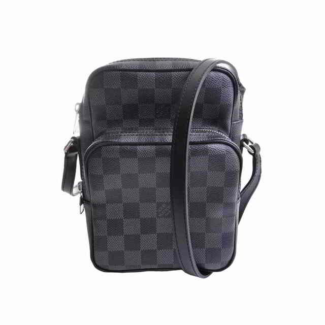 LOUIS VUITTON ルイヴィトン グラフィット レム ショルダーバッグ ブラック PVC by