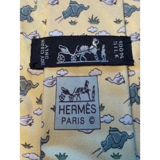 エルメス(Hermes)の【HERMES】美品 ネクタイ 可愛いゾウ柄(ネクタイ)