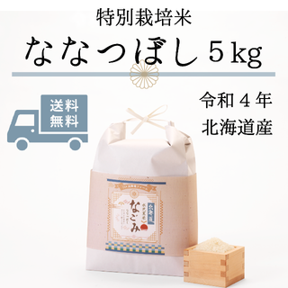 【令和4年】減農薬・減化学肥料 なごみ（ななつぼし）5kg(米/穀物)