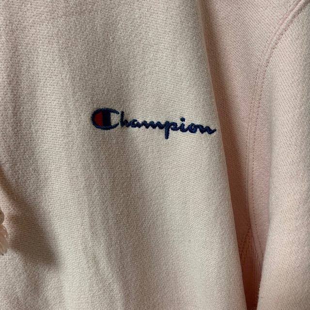 Champion(チャンピオン)のチャンピオン　リバースウェーブパーカーピンク　青タグ レディースのジャケット/アウター(その他)の商品写真