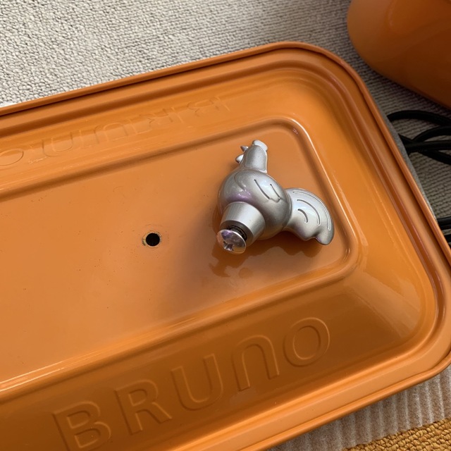 BRUNOコンパクトホットプレート/パンプキンオレンジ 2