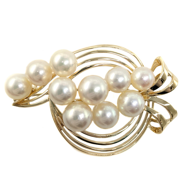 MIKIMOTO K18 くま真珠ピンタックブローチ 美品 www.bvmpp.com