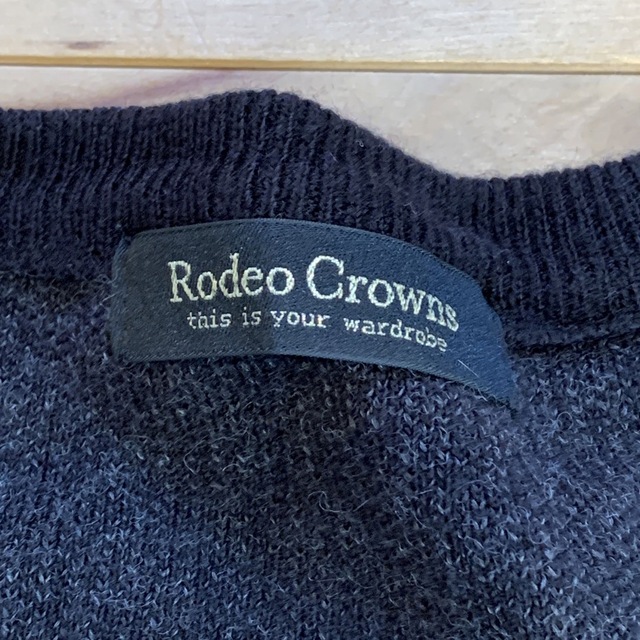 RODEO CROWNS(ロデオクラウンズ)のrodeo crowns  ロデオクラウンズ ブラック　デカロゴ　ニット レディースのトップス(ニット/セーター)の商品写真