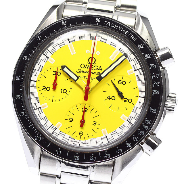 【超安い】 OMEGA - メンズ_714314 自動巻き 3510.12 クロノグラフ シューマッハ レーシング スピードマスター 【OMEGA】オメガ ☆良品 腕時計(アナログ)