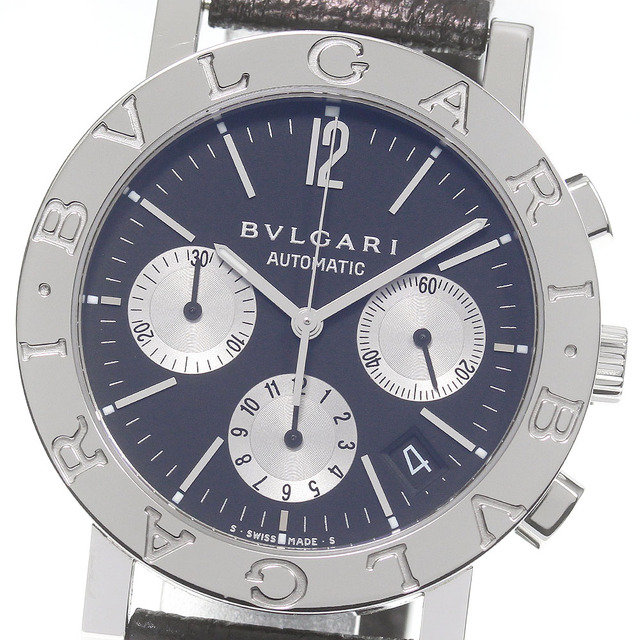 高評価なギフト BVLGARI メンズ_718862 自動巻き BB38SLCH デイト クロノグラフ ブルガリブルガリ 【BVLGARI】ブルガリ - 腕時計(アナログ)