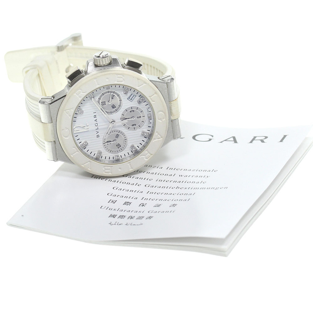 ★保証書付き【BVLGARI】ブルガリ ディアゴノ デイト クロノグラフ DG40SCH 自動巻き メンズ_721331【ev20】