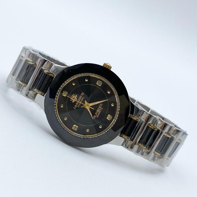 【未使用品・鑑定書付・定価約10万】ジョンハリソン　メンズ　時計　腕時計　ダイヤ