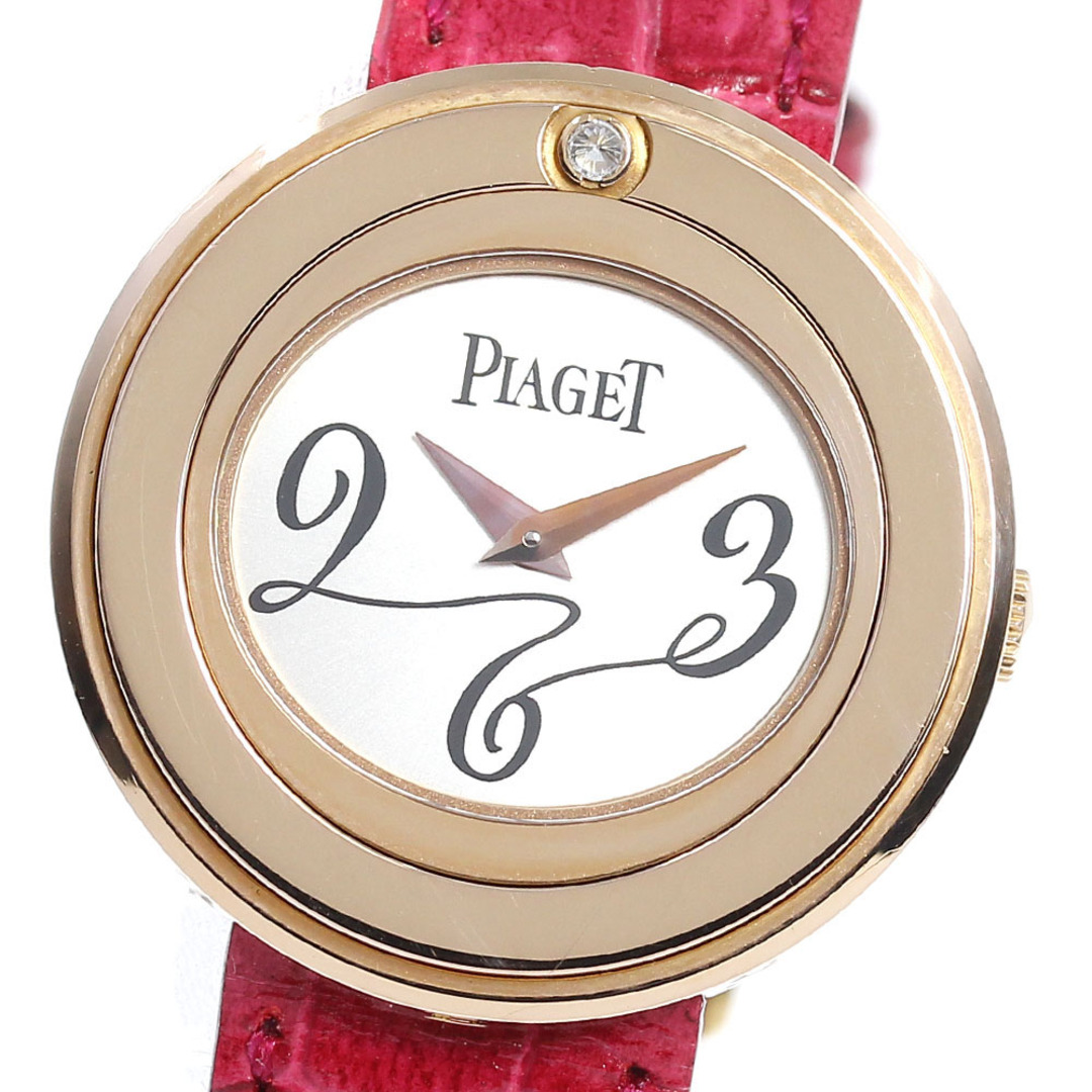 商品情報ブランドピアジェ PIAGET P10402 ポセション K18PG 1Pダイヤ クォーツ レディース 良品 _720646【ev20】