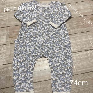 プチバトー(PETIT BATEAU)の子供服　PETIT BATERU 74cm ロンパース(ロンパース)