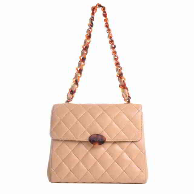 CHANEL - 【中古】 CHANEL シャネル ラムスキン マトラッセ べっ甲