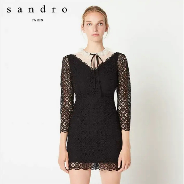 売り人気 Sandro サンドロ レースワンピース 38 | pmndigital.com