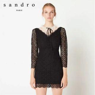 Sandro パリ店購入者 レースワンピース