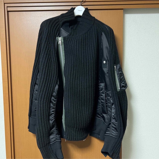 Nylon Twill Mix Knit Blousonジャケット/アウター