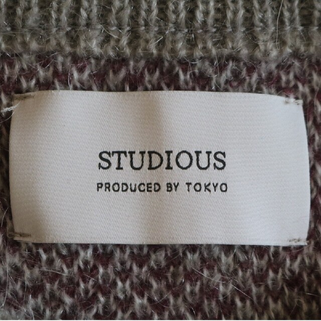 STUDIOUS(ステュディオス)の【STUDIOUS】ニット/セーター　肩落としデザイン　灰　M-L相当★ メンズのトップス(ニット/セーター)の商品写真