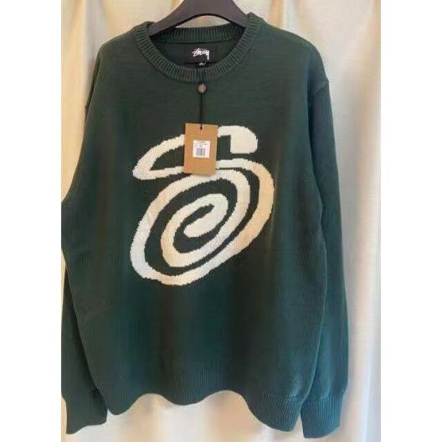 STUSSY - 美品 STUSSY CURLY S SWEATER ニット セーター Lの通販 by