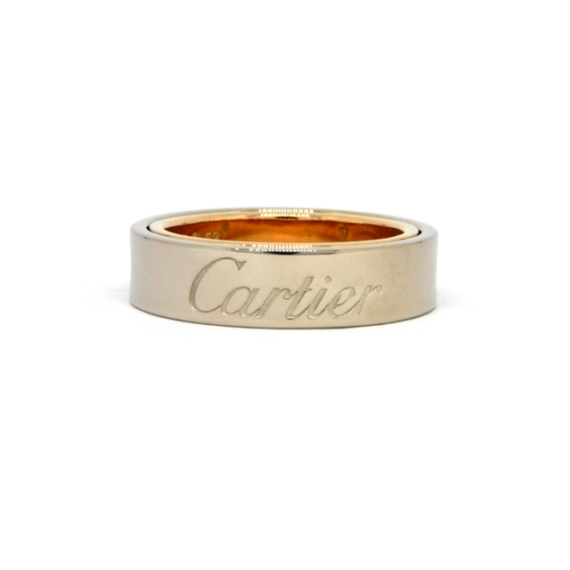 Cartier カルティエ K18PG/WG シークレット ラブ リング #53 11.1g 【ブランドジュエリー】ry