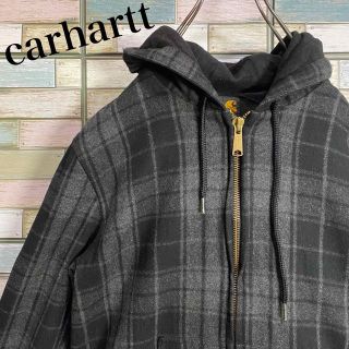 カーハート(carhartt)のカーハート　ウールジャケット　ブルゾン　フーディ　ワンポイントロゴ(ブルゾン)