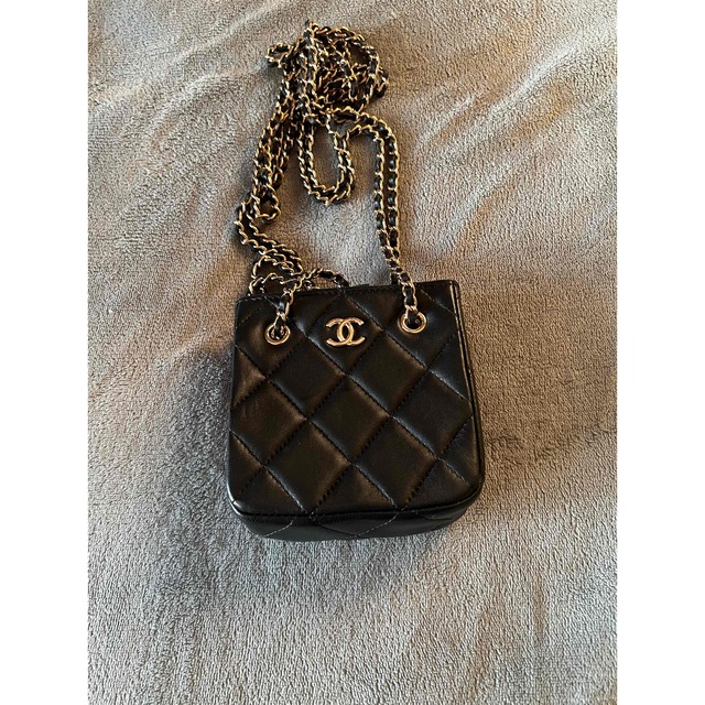 超熱 CHANEL シャネル ミニショルダーバッグ ダブルチェーン