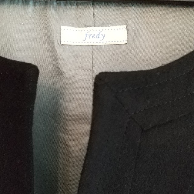 fredy(フレディ)のfredy 黒 ジャケット レディースのジャケット/アウター(ノーカラージャケット)の商品写真