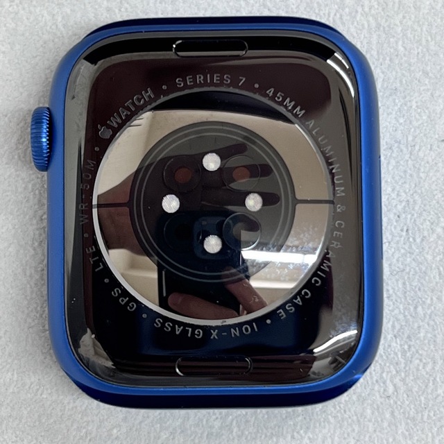 Apple Watch(アップルウォッチ)のW781 Apple Watch 7 45mm GPS+セルラー　ブルー メンズの時計(腕時計(デジタル))の商品写真