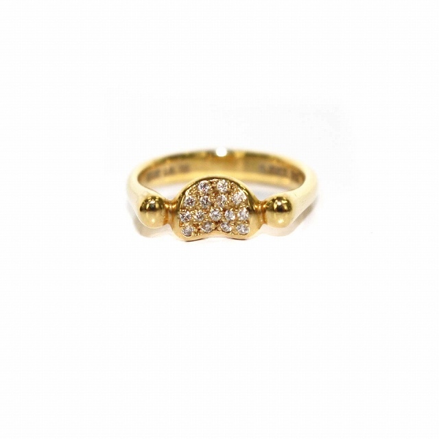 Tiffany & Co.(ティファニー)のTIFFANY & CO. ビーン 指輪 リング K18YG ダイヤ  8号 レディースのアクセサリー(リング(指輪))の商品写真