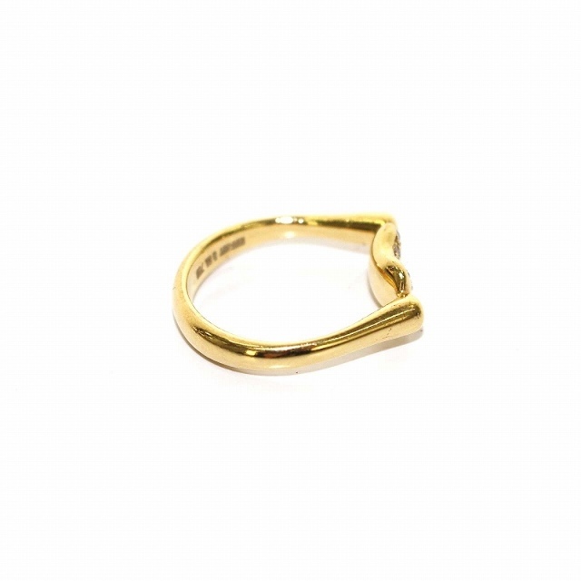 Tiffany & Co.(ティファニー)のTIFFANY & CO. ビーン 指輪 リング K18YG ダイヤ  8号 レディースのアクセサリー(リング(指輪))の商品写真