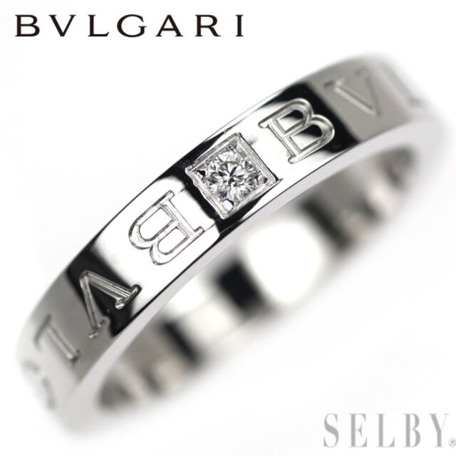 BVLGARI - ブルガリ K18WG ダイヤモンド リング ダブルロゴ