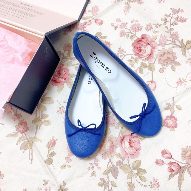 repetto(レペット)のrepetto♡レペットスエードバレーシューズ ブルー新品37 レディースの靴/シューズ(バレエシューズ)の商品写真