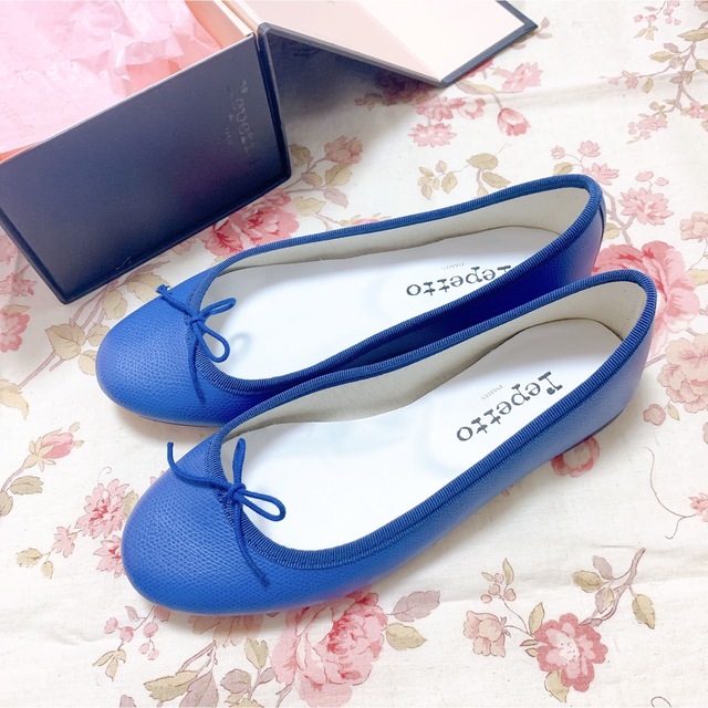 repetto(レペット)のrepetto♡レペットスエードバレーシューズ ブルー新品37 レディースの靴/シューズ(バレエシューズ)の商品写真