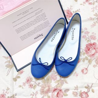 レペット(repetto)のrepetto♡レペットスエードバレーシューズ ブルー新品37(バレエシューズ)