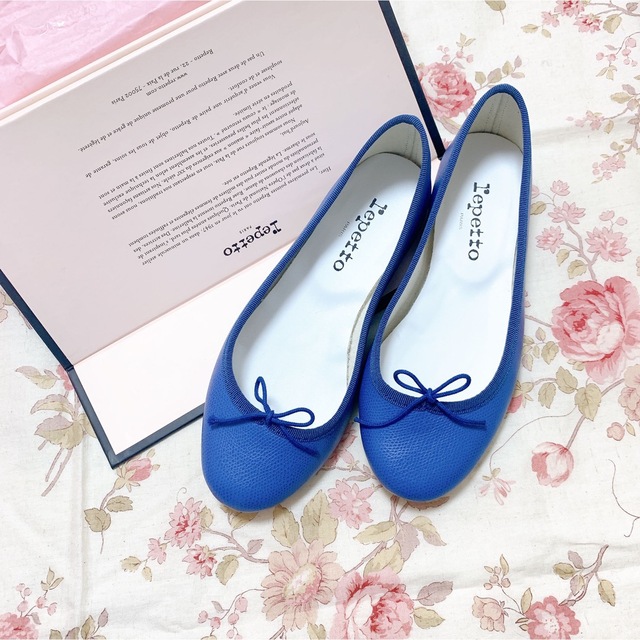 repetto♡レペットスエードバレーシューズ ブルー新品37repetto