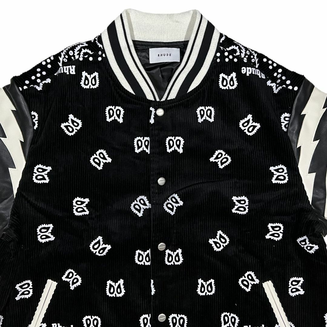 RHUDE ルード バンダナ柄 コーデュロイ ボンバージャケット Mの RHUDE ルード バンダナ柄 コーデュロイ ボンバージャケット Mの
