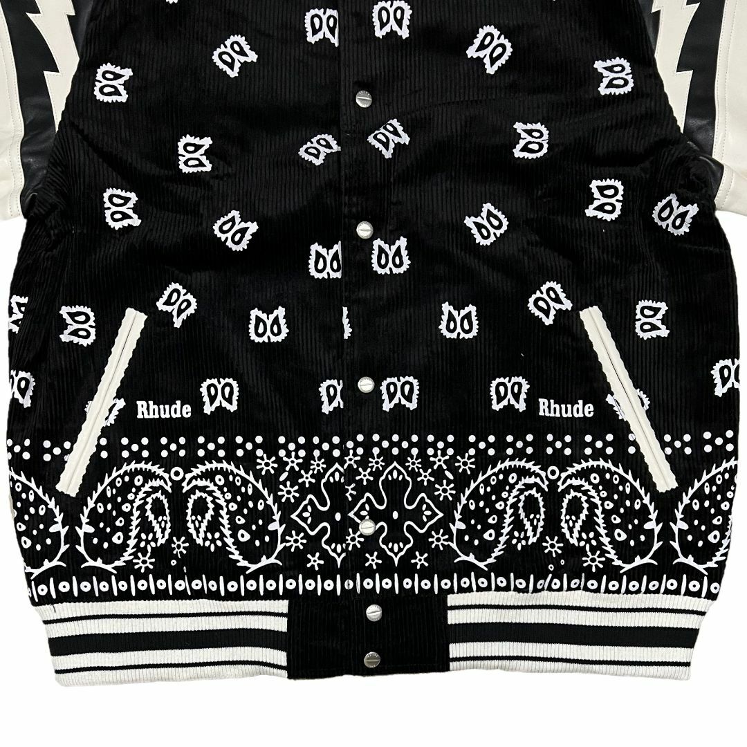 RHUDE ルード バンダナ柄 コーデュロイ ボンバージャケット Mの RHUDE ルード バンダナ柄 コーデュロイ ボンバージャケット Mの