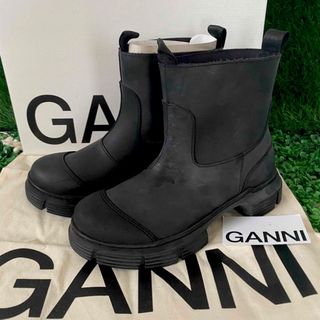 トゥモローランド(TOMORROWLAND)のGANNI ☆新品☆ガニー チェルシーブーツ/ブラック黒サイズ37(ブーツ)