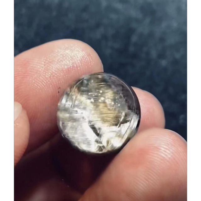 メーカー直送】 ⭐︎【高級】プラチナタイチンルチルクォーツ 丸玉