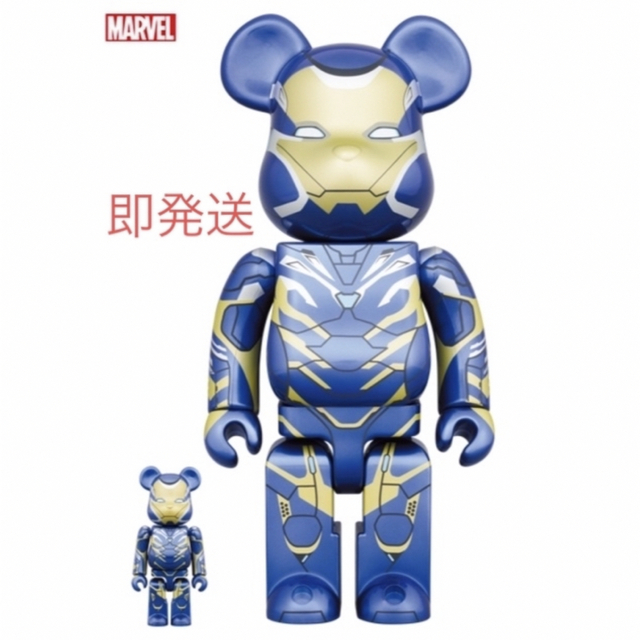 BE@RBRICK(ベアブリック)のBE@RBRICK IRON MAN RESCUE SUIT 100 & 400 エンタメ/ホビーのフィギュア(その他)の商品写真